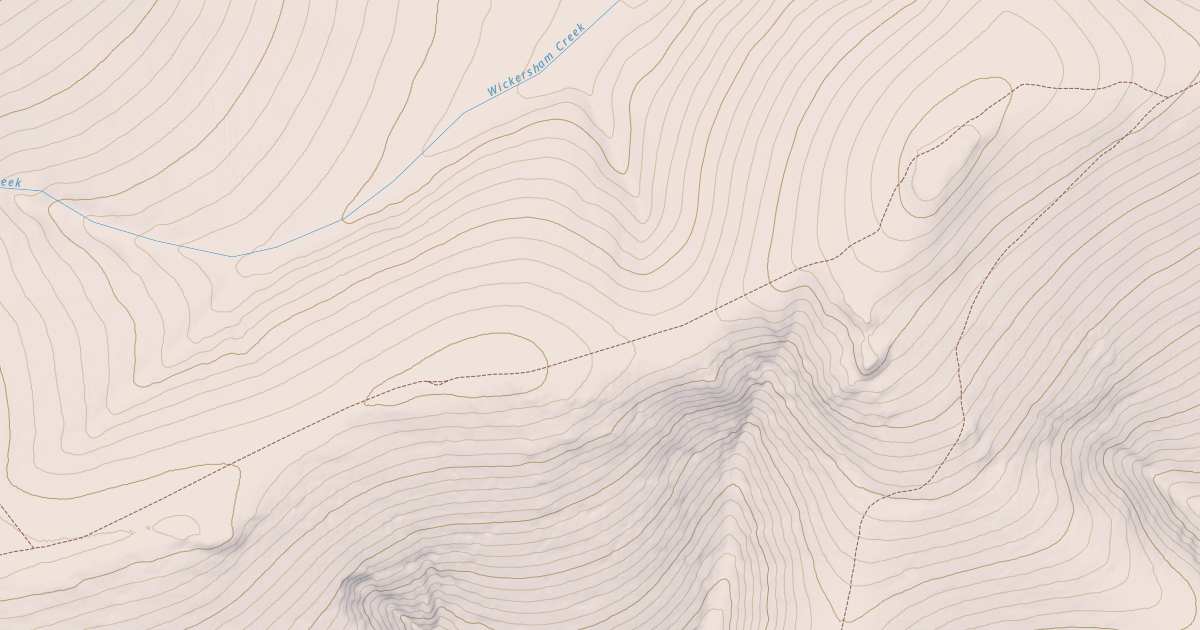 Map preview of Wickersham Creek Trail