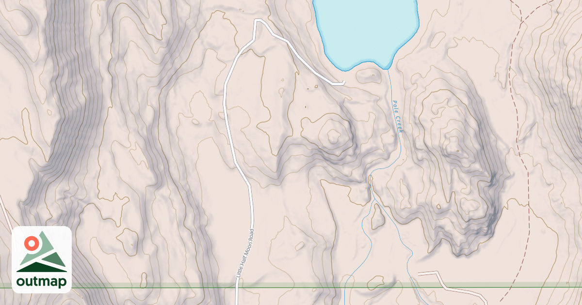 Map of LITTLE HALF MOON