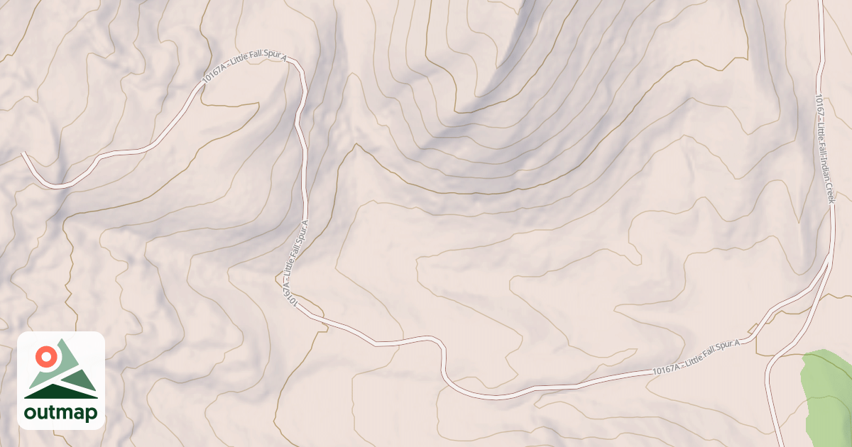 Map of LITTLE FALL SPUR A