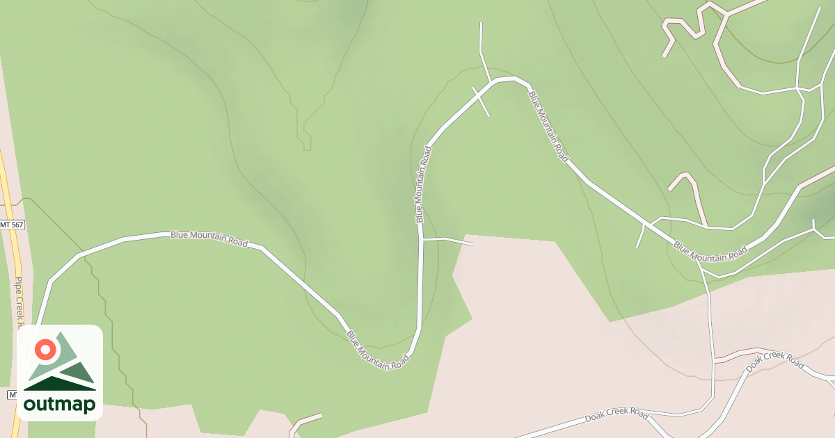 Map of DOAK CR BLUE MTN