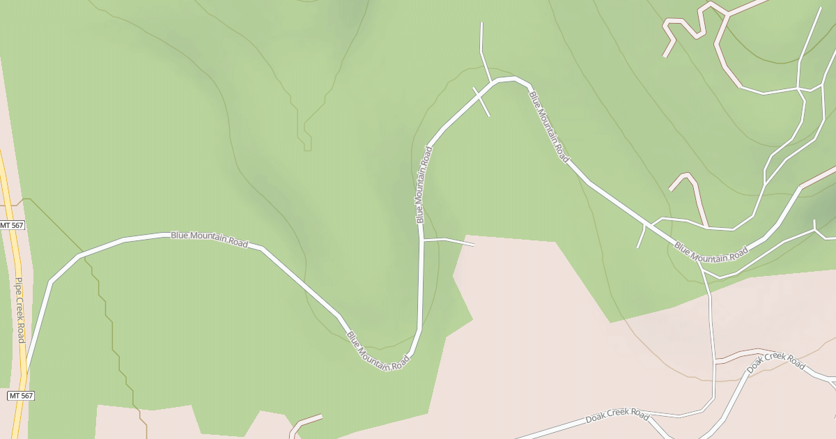 Map preview of DOAK CR BLUE MTN