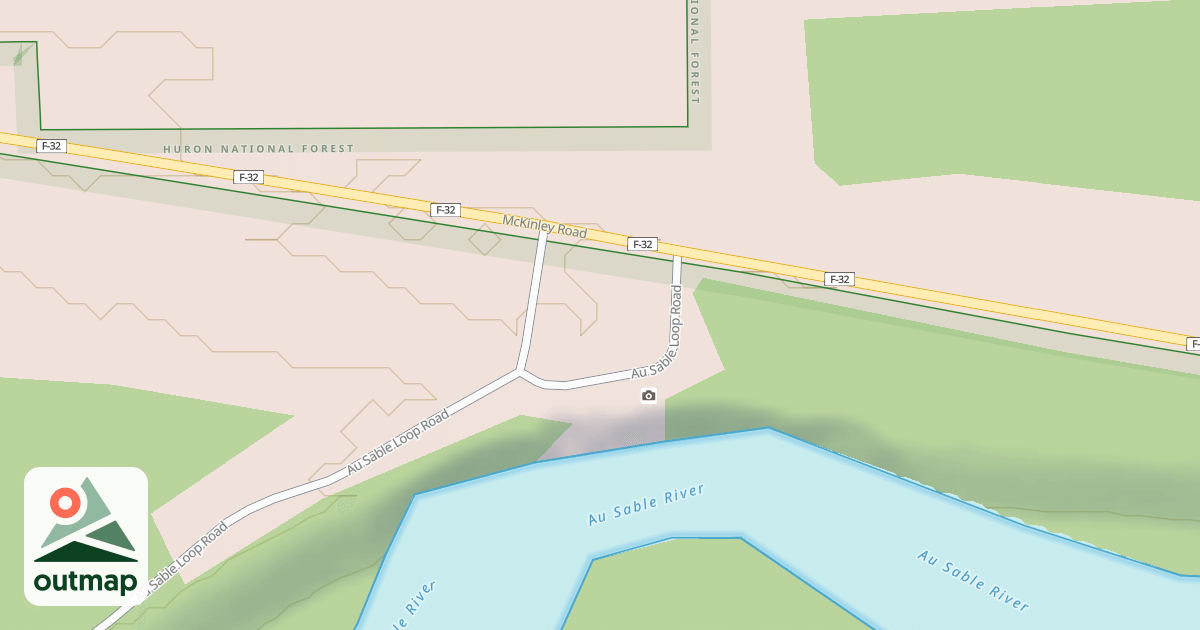 Map of AU SABLE LOOK