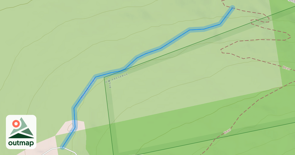Map of Mountain Trail