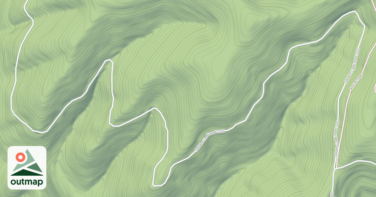 Map of USFS Motor Vehicle Use Map Trails 8480