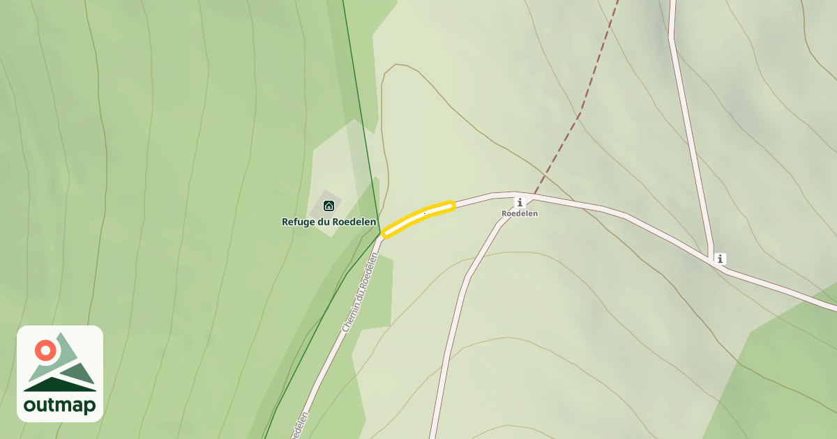 Map of Chemin du Roedelen