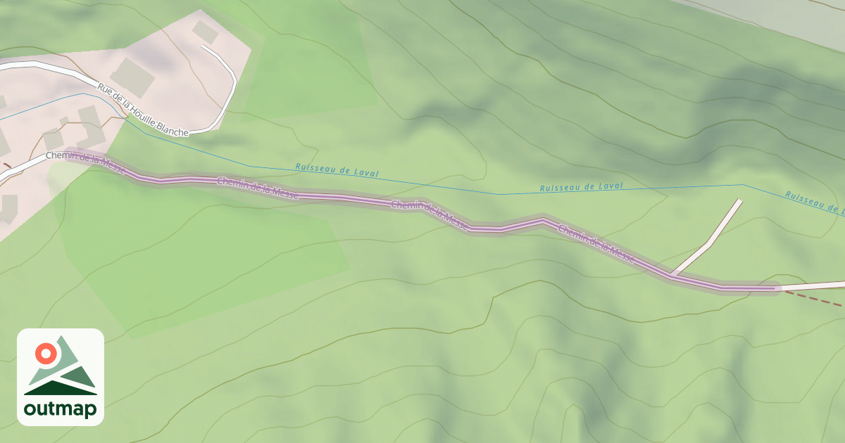 Map of Chemin de la Messe