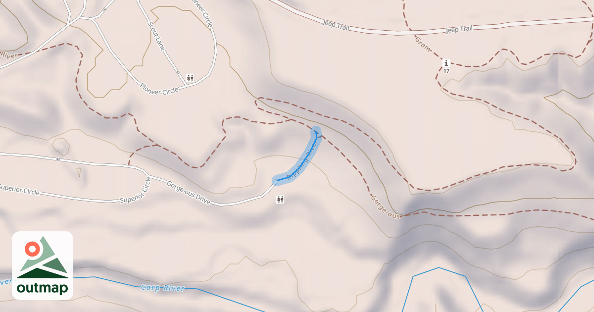 Map of Rippling River