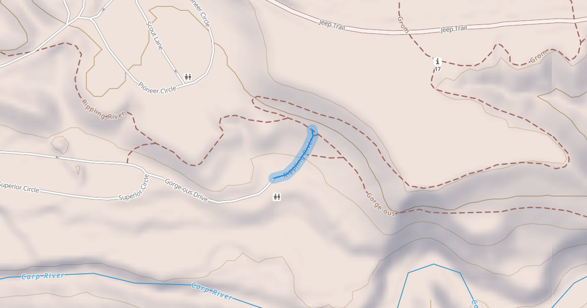 Map preview of Rippling River
