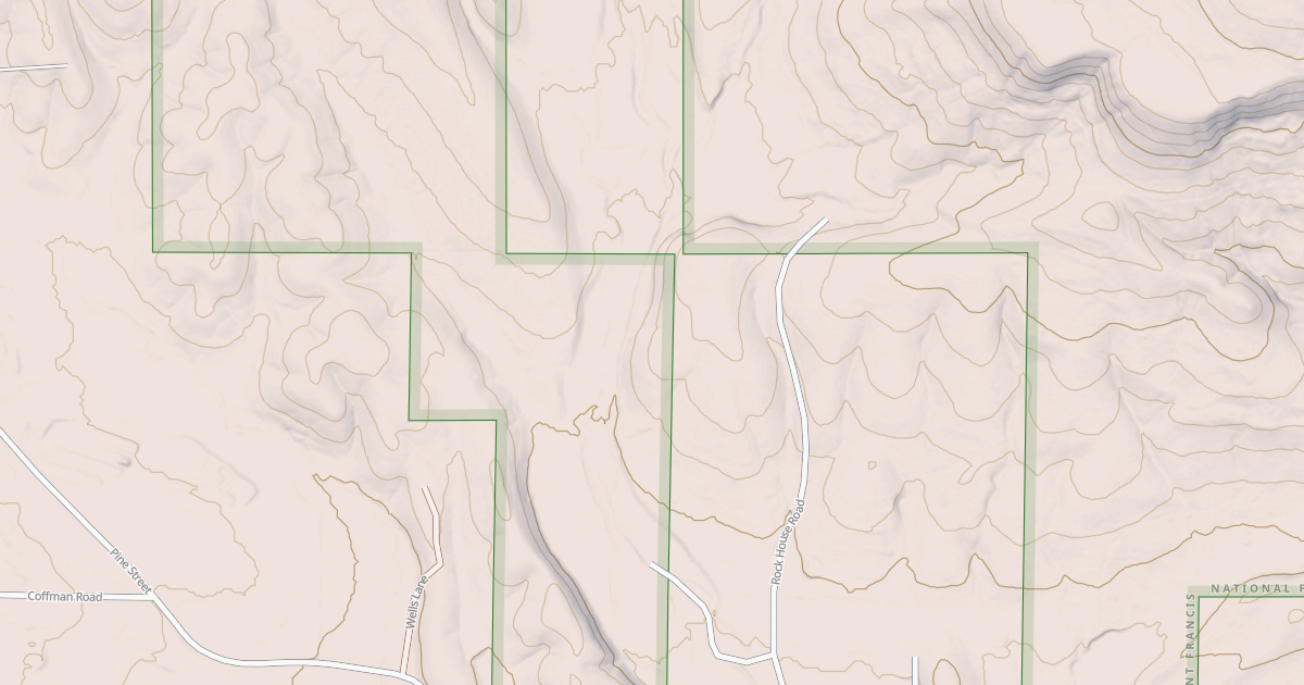 Map preview of USFS Motor Vehicle Use Map Roads {04D10CDE-8BC1-4917-B037-E83898AC1447}