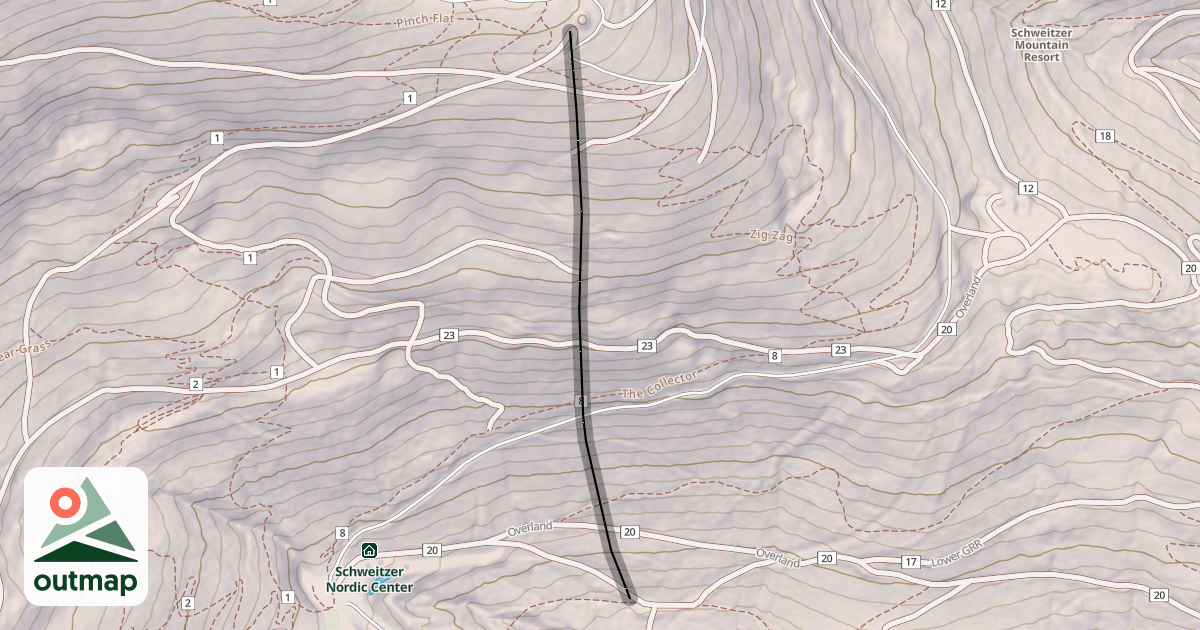 Map of Chair 4 Glades
