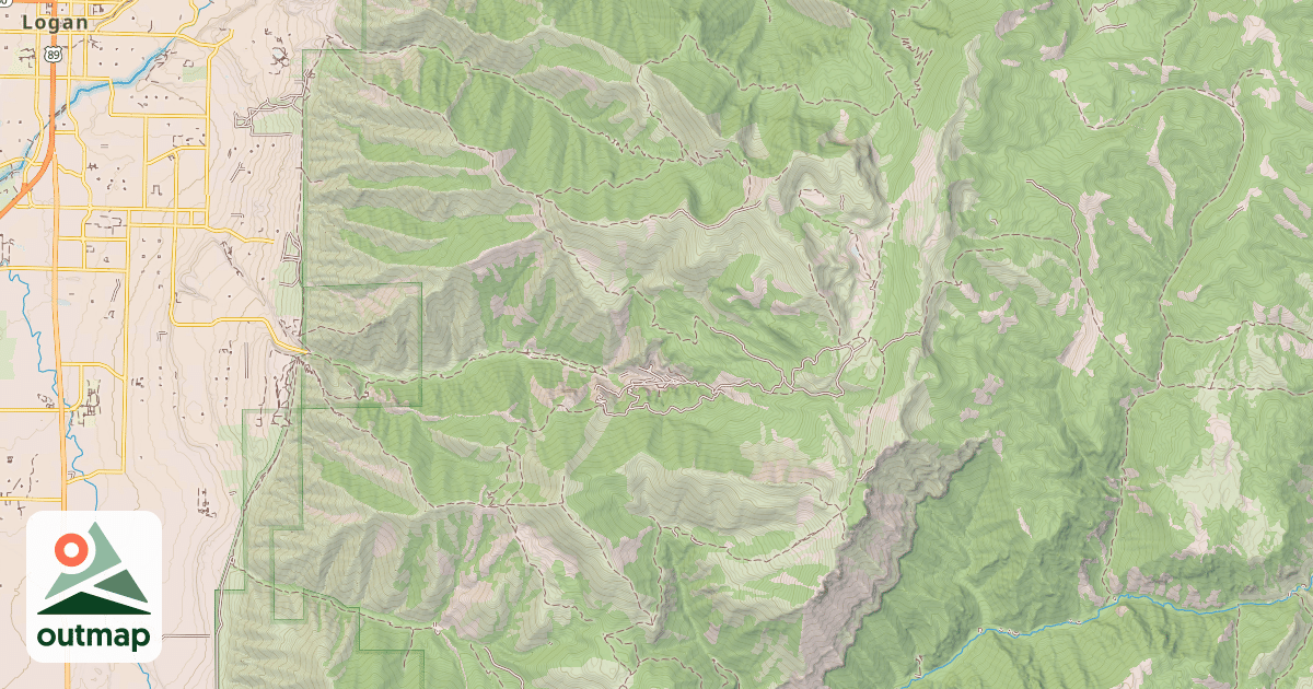 Map of MILLVILLE PEAK