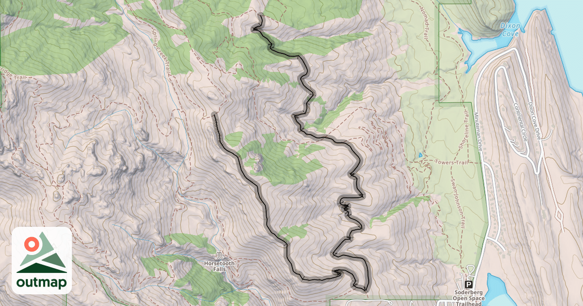 Map of Stout Trail