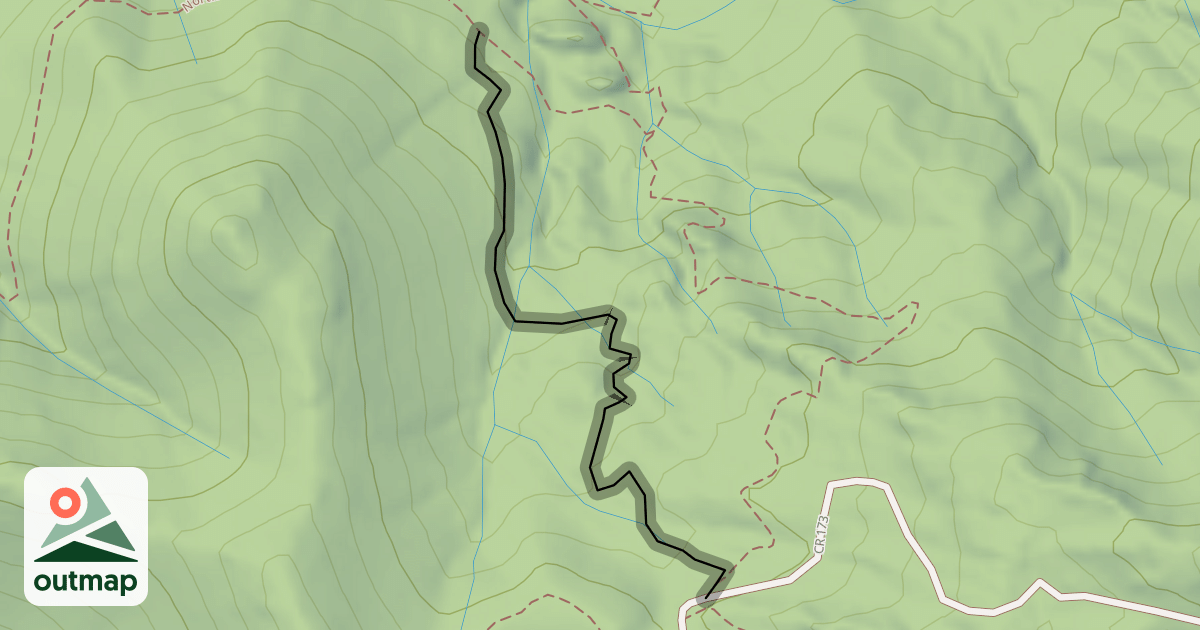 Map of Dude Abides Trail