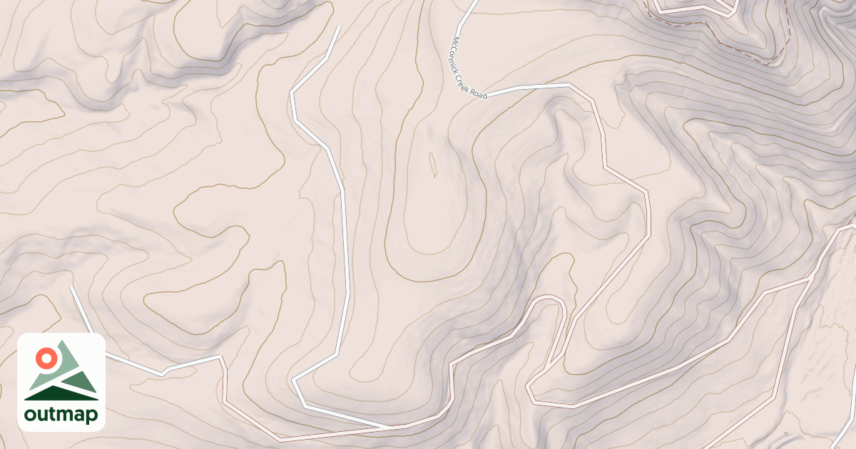 Map of JOSEPHINE CREEK EAST