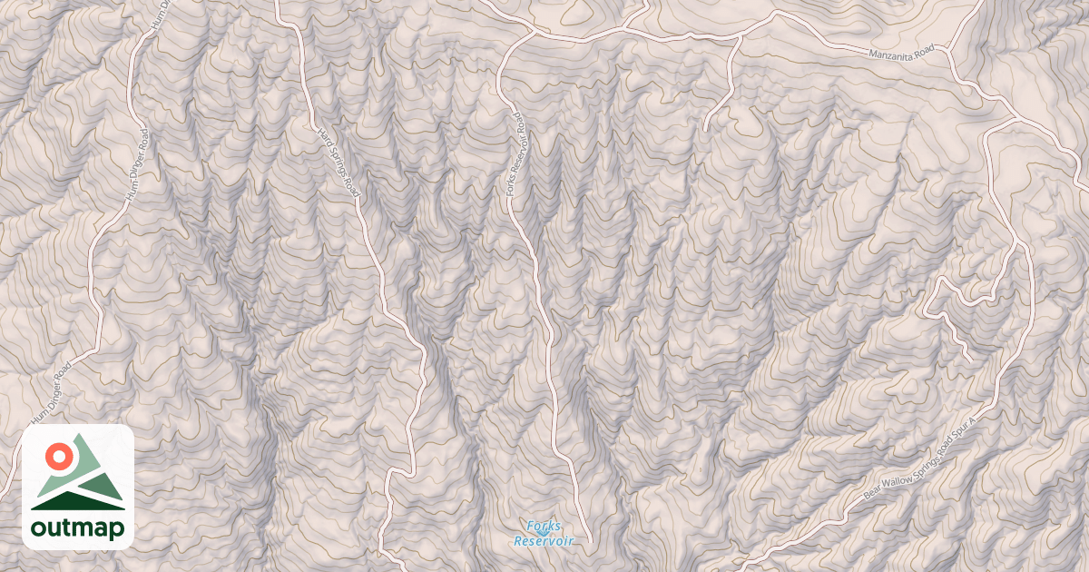 Map of FORKS RESERVOIR