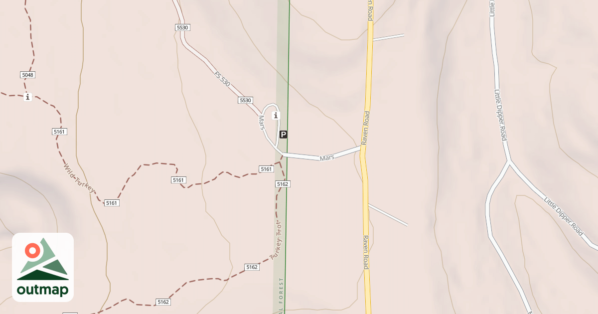Map of RAVEN ROAD