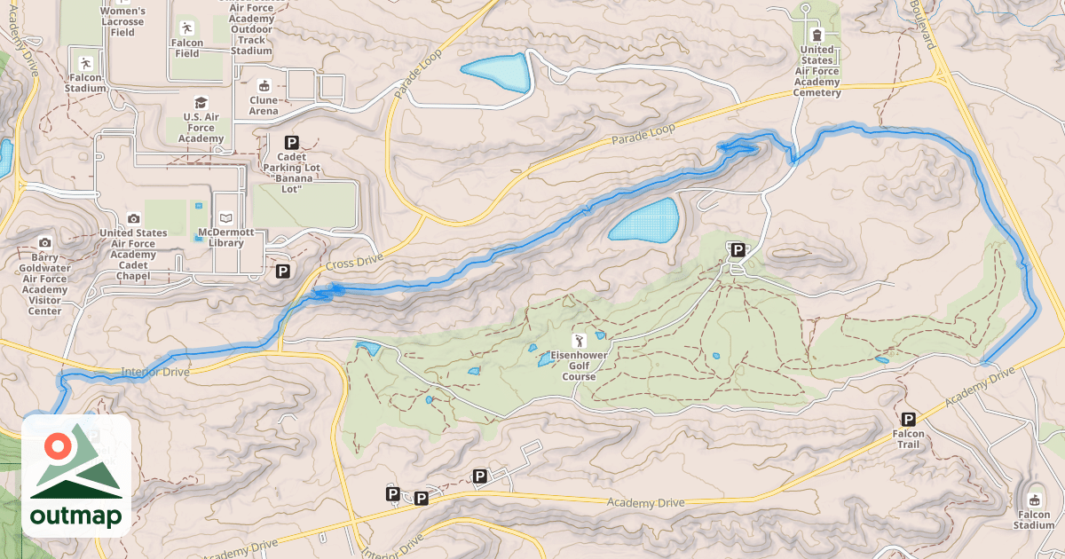 Map of Falcon Trail