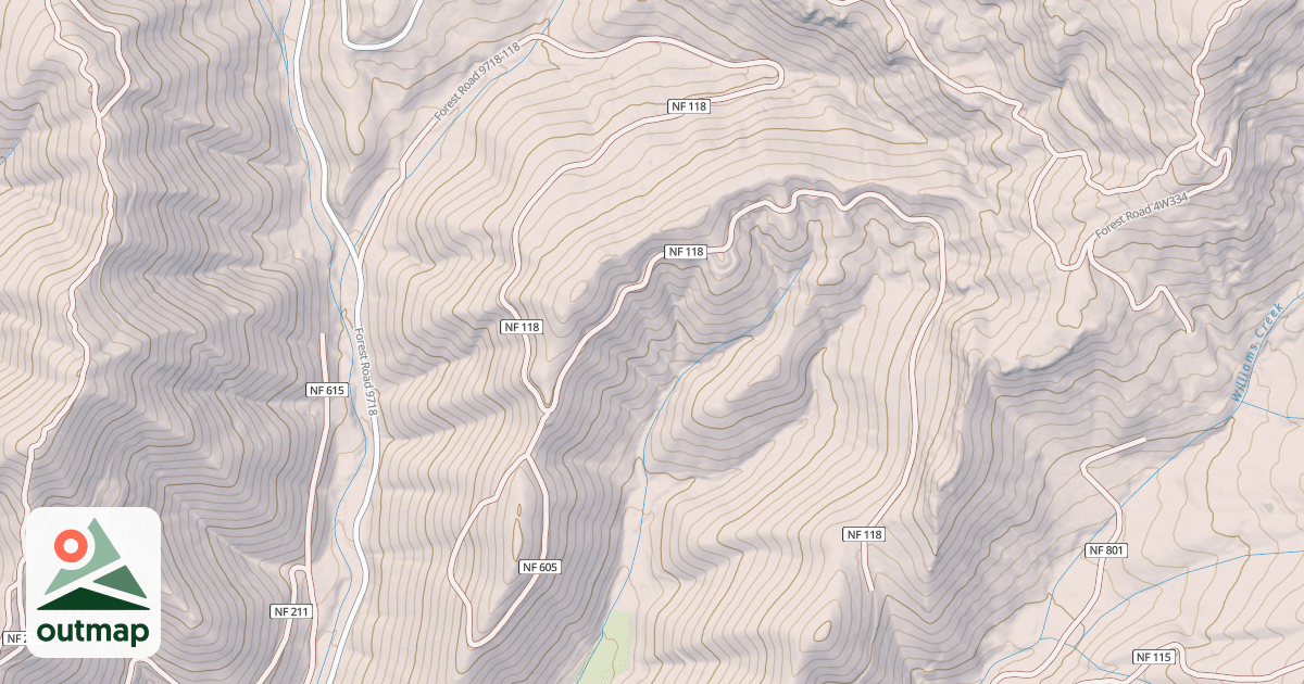 Map of COUGAR SPUR