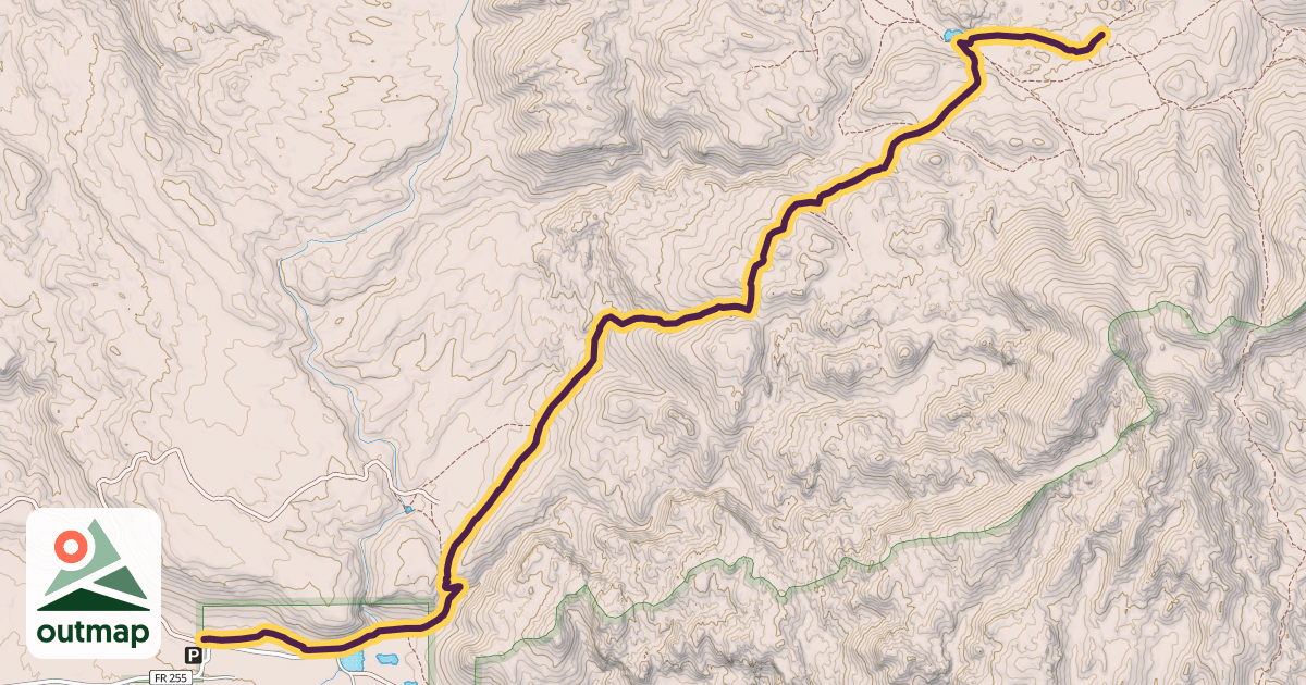 Map of White Rocks Trail