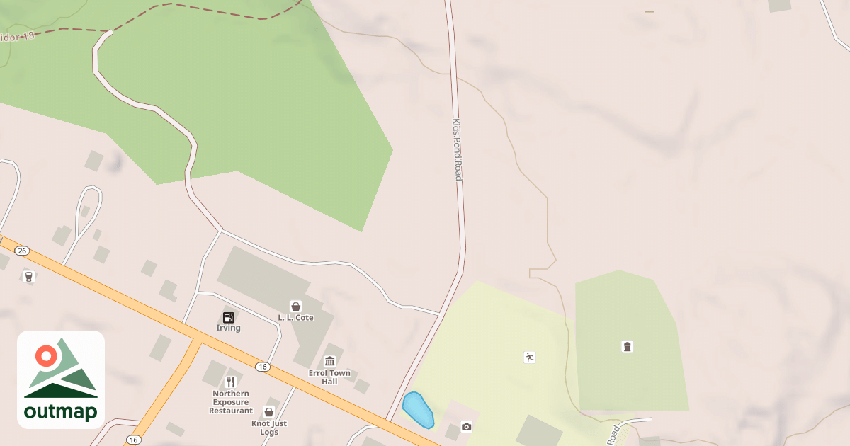 Map of Kids Pond Rd