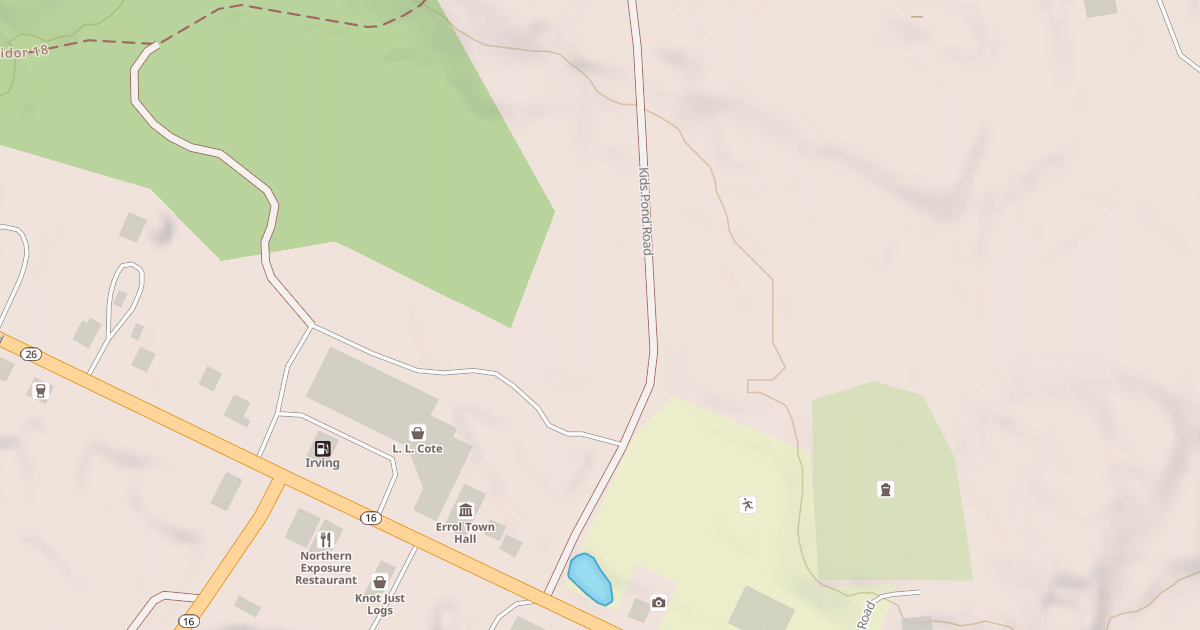 Map preview of Kids Pond Rd