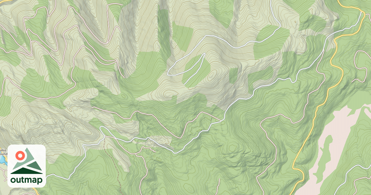Map of INGALLS MTN SOUTH SIDE