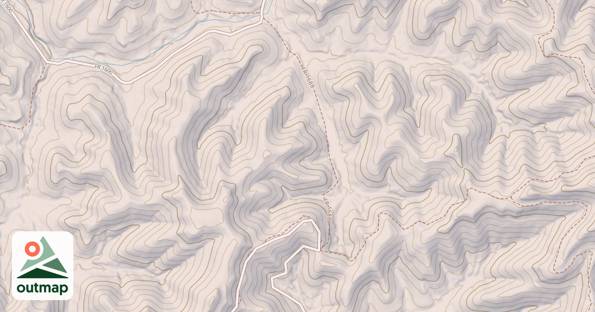 Map of PETERS BRANCH