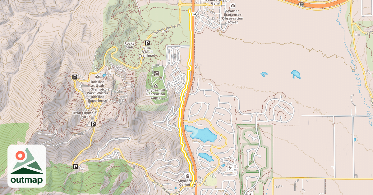 Map of Millenium Trail