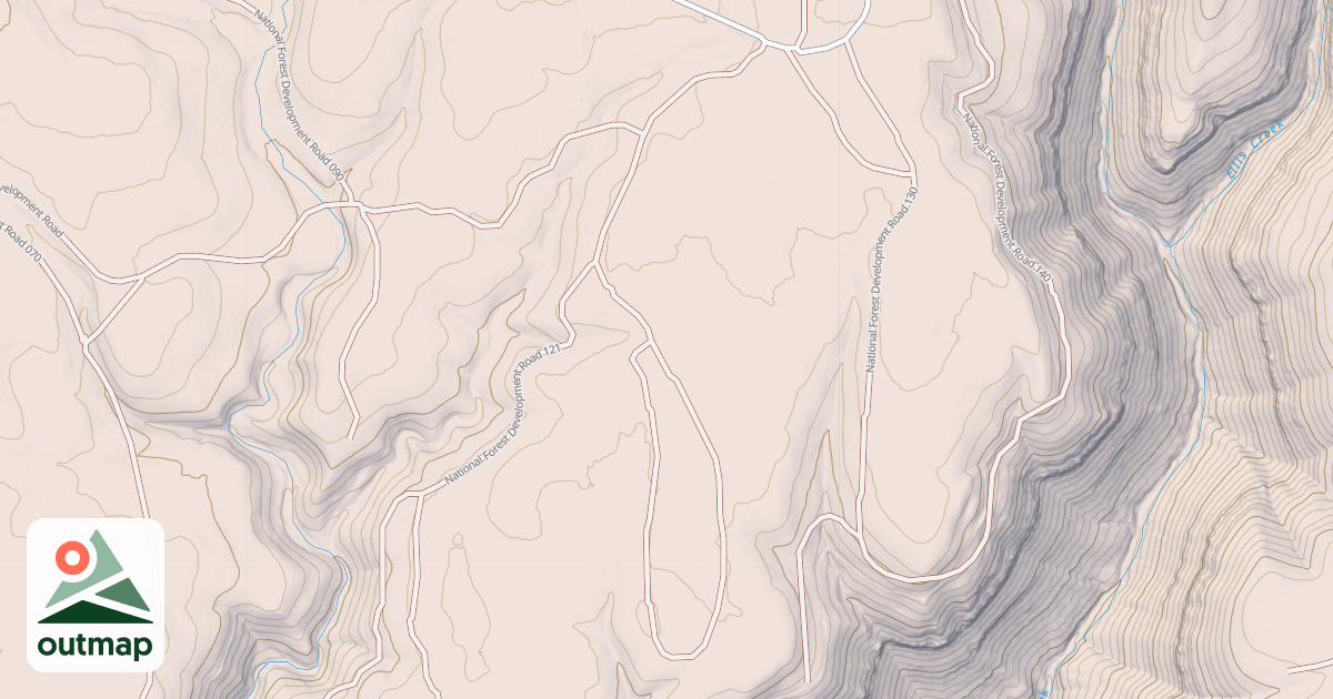 Map of USFS National Forest System Roads {587B5B13-9400-4EF8-81F0-DEBA80F6A3F6}