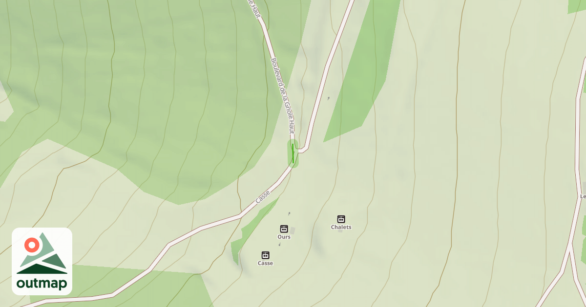 Map of Boulevard de la Griole Haut