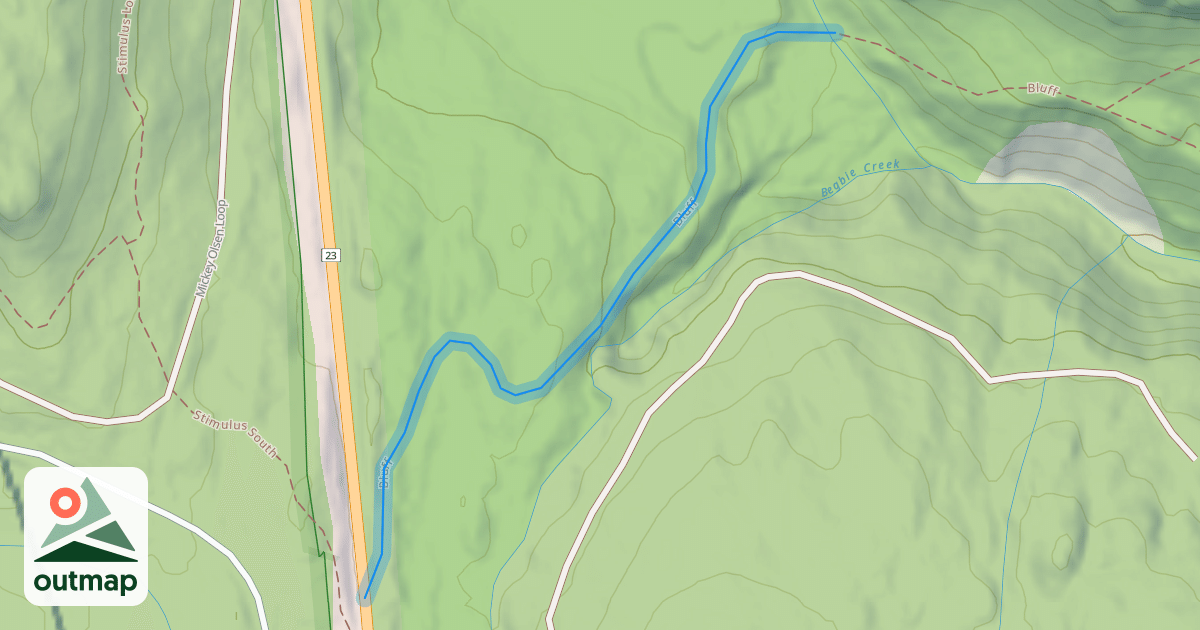 Map of Bluff