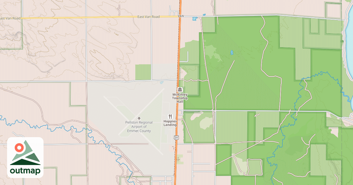 Map of North Western State Trail