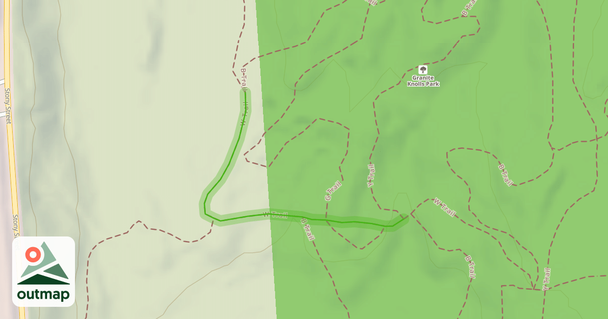 Map of W Trail