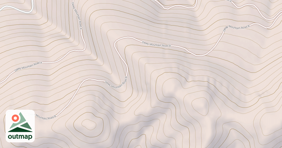 Map of DEWEY MOUNTAIN B