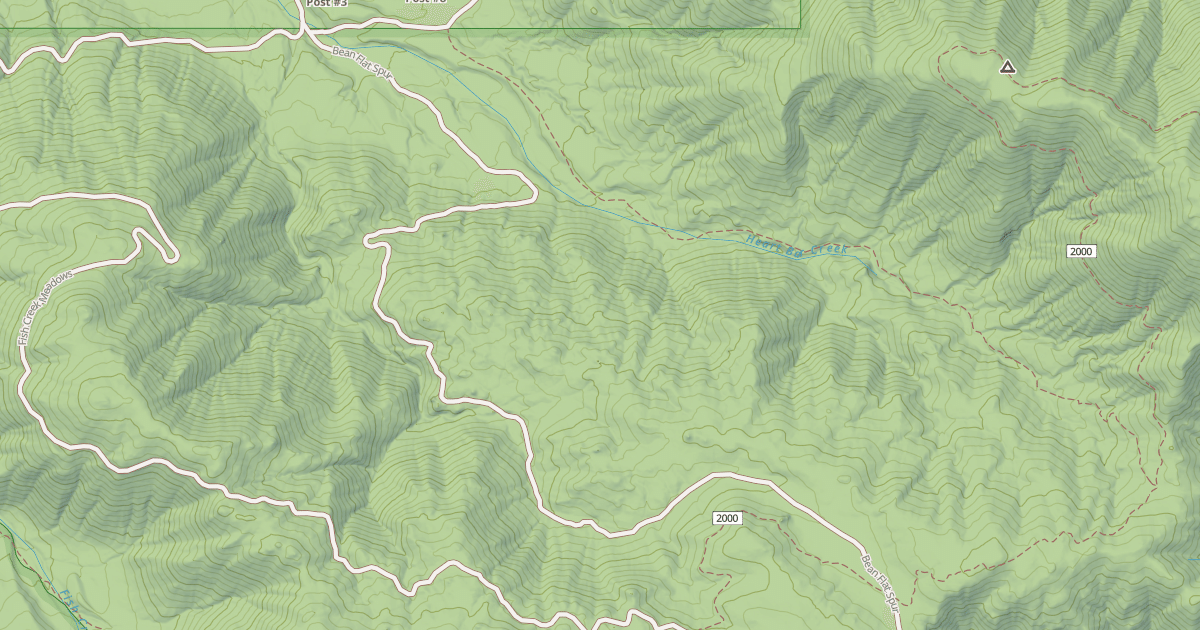 Map preview of BEAN FLAT SPUR