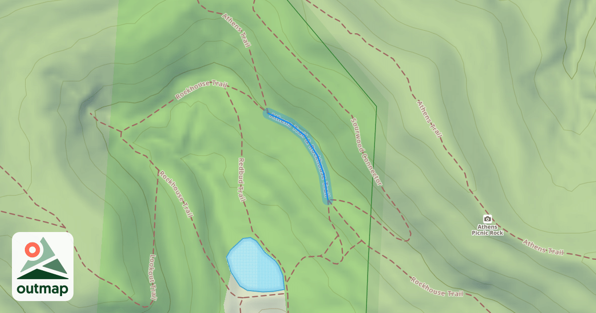 Map of Athens Trail & Rockhouse Trail