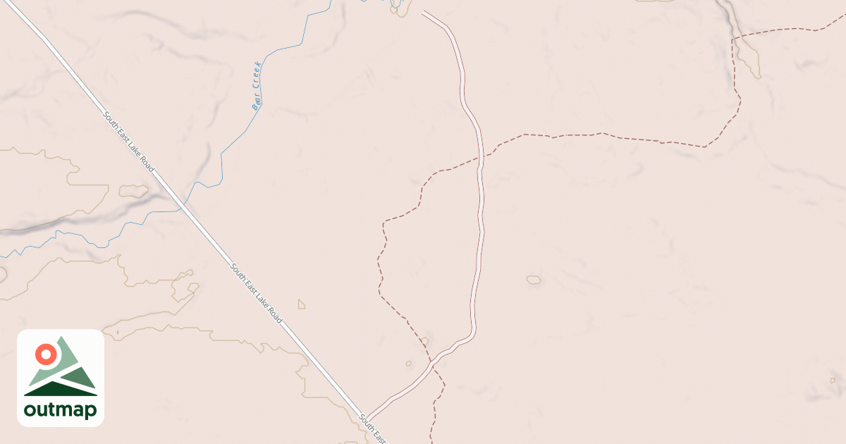 Map of BEAR CREEK POND