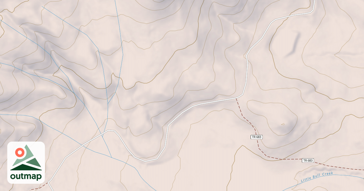 Map of BULL CREEK