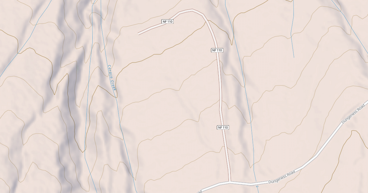 Map preview of USFS National Forest System Roads {8861E06E-3807-495B-91CA-1D4027081C2E}