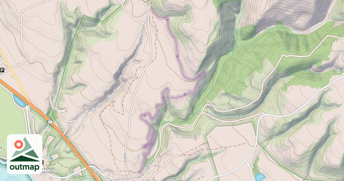 Map of Káknu (Hawk) Trail East