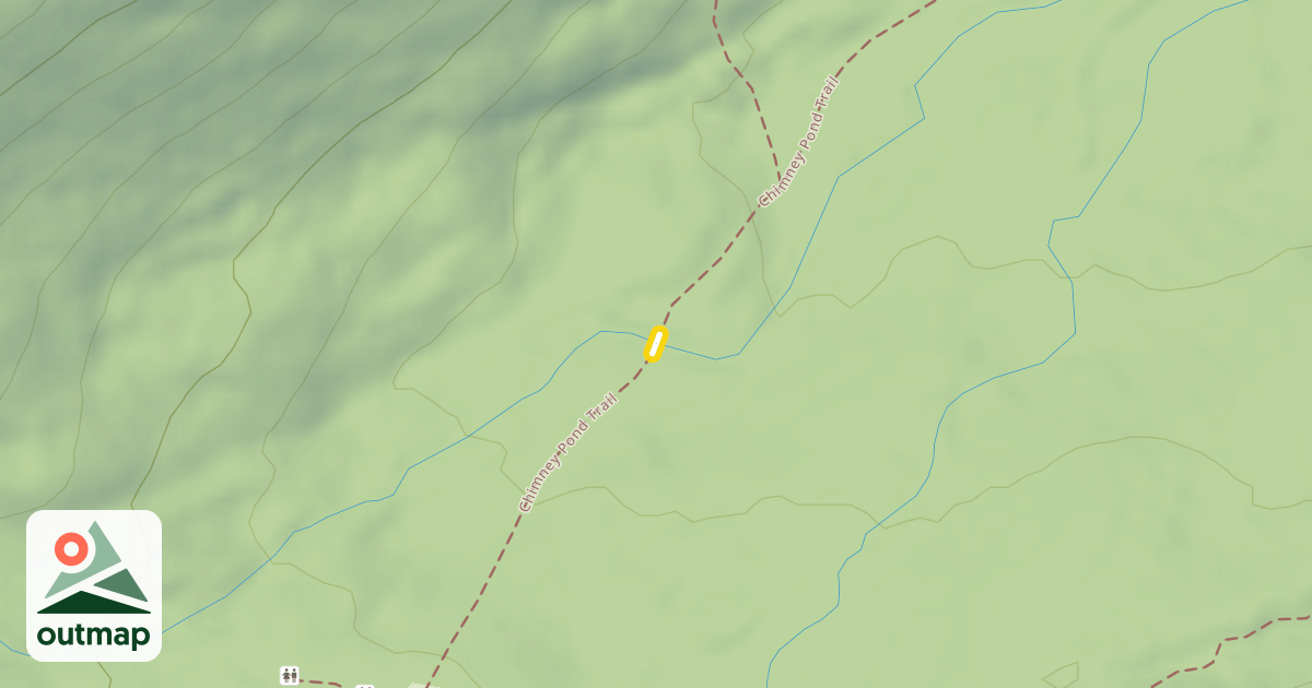 Map of Chimney Pond Trail