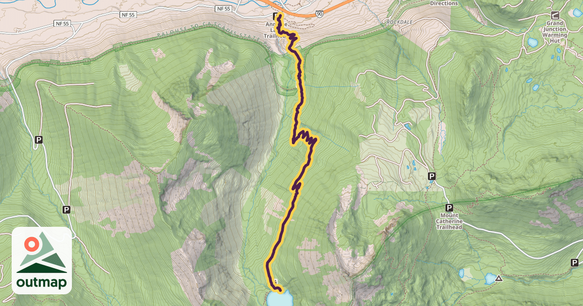 Map of Annette Lake Trail