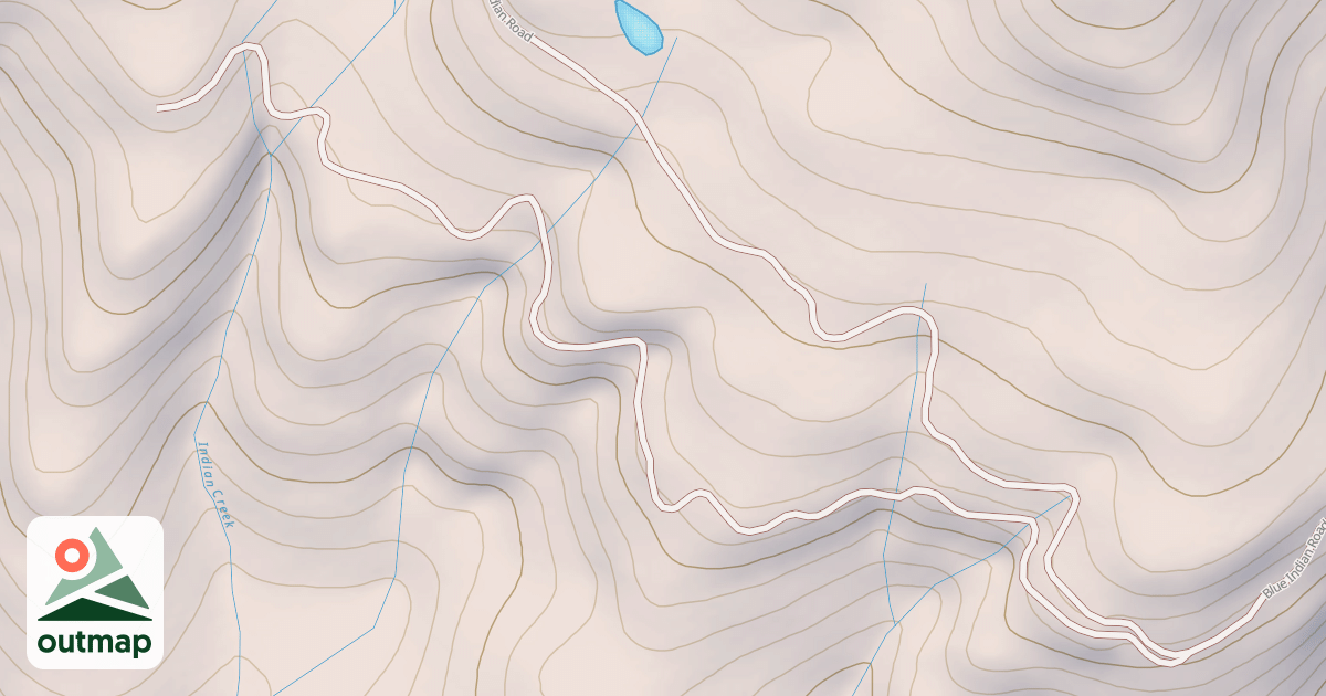 Map of BLUE INDIAN