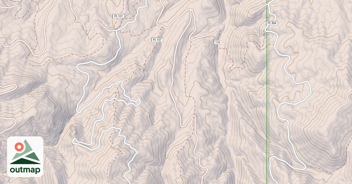 Map of Campground Ridge