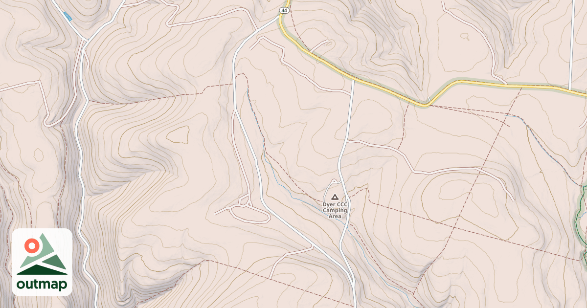 Map of Susquehannock State Forest Snowmobile Trails