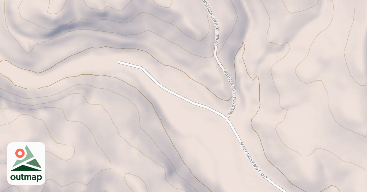 Map of WICKHAM GULCH PICNIC AREA