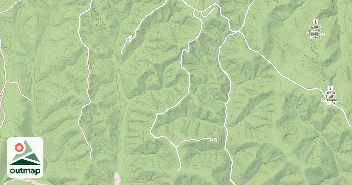 Map of COOKS BRANCH