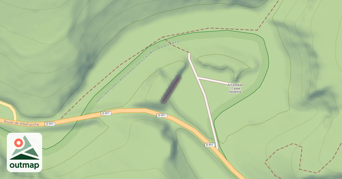Map of Climbing Crag