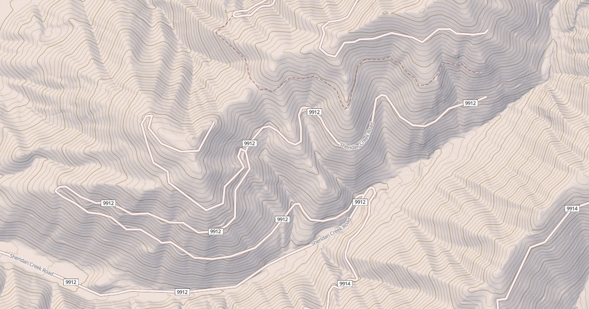 Map preview of SHERIDAN CREEK