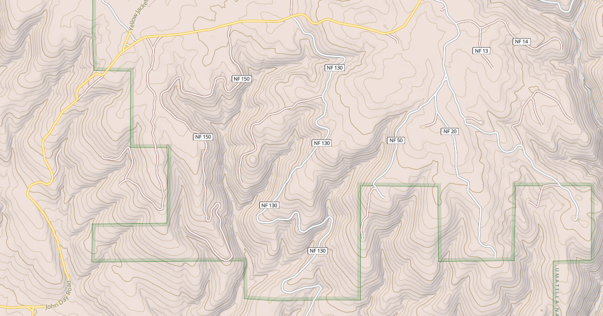 Map preview of USFS Motor Vehicle Use Map Roads {524906AA-8FC8-4E6A-88D0-48EA9A1B496D}